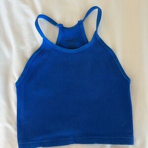 FP Movement Cobalt Ribbed Racerback Crop Tank